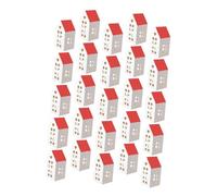 Ipetboom 20pcs House Shaped Treat Boxes White Paper Boxes for Holidays Weddings Parties Versatile Candy Packaging for Celebrations for Presents Festive Decor