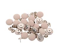 Ipetboom 20pcs Khaki Baseball Cap Top Buttons No Sew Snap Fastening for Hat Repair and Decoration Fit for Baseball Caps Sun Hats Easy DIY Replacement Accessories