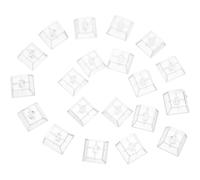 Ipetboom 20Pcs Mechanical Keyboard Keycaps Set for Gaming, High Transparency Replacement Key Caps Compatible with Switches, Custom See-Through Keycaps for Keyboard Enthusiasts