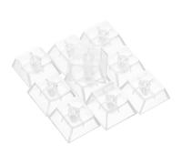 Ipetboom 20Pcs Mechanical Keyboard Keycaps Set, Full No-Mark Key Covers Compatible with Gaming Keyboards, High Transparency Replacement Caps for Backlit Switches