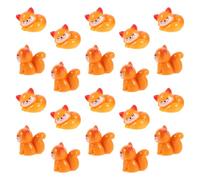 Ipetboom 20pcs Mini Fox Resin Figurines Set - Cute Little Fox Sculptures for Desk Decoration, Fairy Garden Accessories and Animal Ornaments for Home Décor