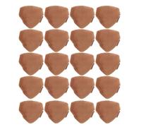Ipetboom 20Pcs Mini Triangle Powder Puff Face Sponge Set Brown Finger Sized Setting Powder Applicator with Dual Ribbons Makeup Artists and Body Use