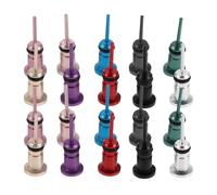 Ipetboom 20PCS Mobile Dustproof Plugs and SIM Card Removal Tools, Multi-Color Earphone Jack Dust Covers with SIM Ejector Pins Compatible with Oppo Phones, Anti-Dust Headphone Port