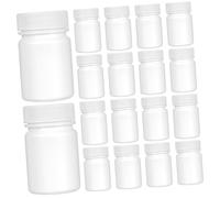Ipetboom 20pcs Moistureproof Pill Holder Portable Lightweight Pill Case for Travel Medicine Storage Bottles with Environmental Material for Vitamins and Capsules