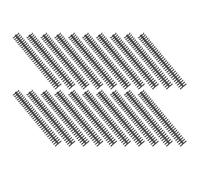 Ipetboom 20pcs Plastic Spiral Binding Replacement Rings with 30 Round Holes, Quick Assembly and Flexible Page Management, Black Loose Leaf Binding Spines for Crafting Reports