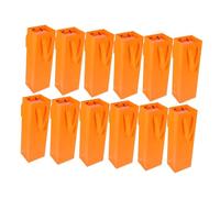 Ipetboom 20pcs Red Wine Bag Thick Paper Wine Bags Cardboard Handle Reusable Single Bottle Pouch for Housewarming