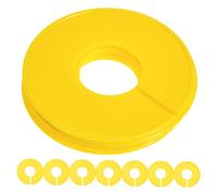 Ipetboom 20PCS Round Closet Dividers with Writable Markers Reusable Plastic Clothes Dividers for Wardrobe Organization Slip Design for Clothing Racks Easy Installation for Garment Sorting