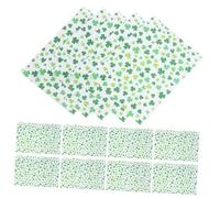 Ipetboom 20pcs Shamrock Wrapping Paper for Patrick's Day Spring Parties Crafts Floral Wrap for Occasions