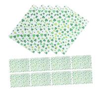 Ipetboom 20pcs Shamrock Wrapping Paper Irish Wrap for Spring Parties Unique Floral Design Sturdy Quality Paper for Special Occasions