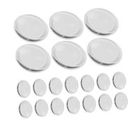 Ipetboom 20pcs Silicone Anti-fall off Lash Pad Eye Lashpads Lash Extension Palette Tray Pallet Silicone Pads Grafting Gasket Pallet False Holder Transparent