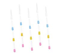 Ipetboom 20pcs Silicone Medicine Droppers Multi-functional Liquid Pipettes for Feeding and Creative Activities Accurate Measurement Scale Random Colors