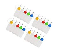 Ipetboom 20pcs Squeeze Bottles with Empty Applicator Glue Bottles for Crafting Painting and Liquid Dispensing Reusable with Caps for Glue Ink and More