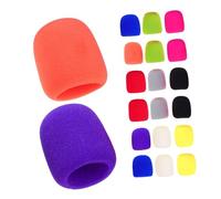 Ipetboom 20pcs Thickened Microphone Cover Sponge Filters Windscreen Wind Muff for Mic Microphone Protector Cover Ktv Parties Karaoke Home Studio Use