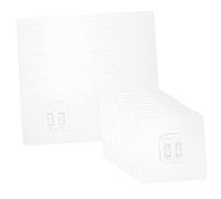 Ipetboom 20pcs Transparent Sticky Hooks No Drill Adhesive Wall Hooks for Bathroom Kitchen Storage for Shower Racks Spice Racks and More