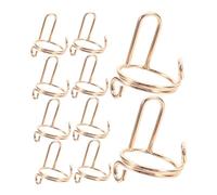 Ipetboom 20pcs Wearing Armor Metal Rings Nail Wraps Easy to Remove Nail Rings Finger Tip Gel Accessories Accessories Finger Thumb for Women Golden Copper