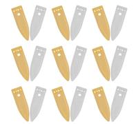 Ipetboom 20pcs Zinc and Copper Strips Electrodes Set for Fruit Battery Science Experiments, Zinc Anode Sheet and Copper Anode for Student Electricity Projects