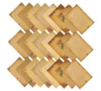 Ipetboom 24 Sheets Vintage Letter Papers Decorative Lined Writing Kraft Paper for Invitations Thank You Notes and Traditional Correspondence Smooth Writing Creative Patterns Gift for