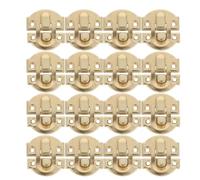 Ipetboom 24pcs Box Latch Mini: Vintage Lock Hasp Buckle Easy Installation Fastener with Screws for Wooden Cases Jewelry Cabinet Keepsake Container 1.2x1.1x0.5Inches