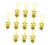 Ipetboom 24pcs Cute Bee Keychains Lightweight Bag Key Chain with Clasp Bee Keyrings for Purse Backpack Party Favors Decorations
