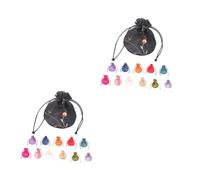 Ipetboom 24pcs Drawstring Jewelry Bags Elegant Storage Pouches for Jewelry Candy and Multi-color for Special Occasions for Weddings Parties and Holidays
