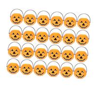 Ipetboom 24pcs Halloween Candy Bucket Small Plastic Pumpkin Buckets for Halloween Fun Treat Containers for and Stylish for Storing Candies and Small Objects