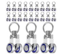 Ipetboom 24pcs Silent Metal Curtain Track Rollers with All-Metal Bearings, Window Rod Pulley Gliders for Sliding Drapery Rail Tracks, Suitable for Ceiling and Wall-Mounted Curtain Systems