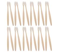 Ipetboom 24pcs Soft Bamboo Toothbrushes for Adults Biodegradable Camping Toothbrush with White Bristles for Home Travel and Hotels