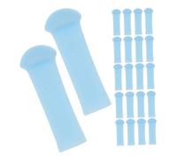 Ipetboom 24pcs Soft Silicone Ear Wax Removal Tips Replacement Sleeves for Visual Ear Spoon Flexible Lightweight Safe Silicone