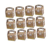 Ipetboom 24pcs Vintage Wooden Pirate Treasure Chest Box for Boys and Girls Party Treats Paper Storage Organizer for Candy and Toys for Pirate Theme Celebrations