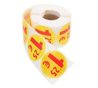 Ipetboom 25 Euro Pricing Stickers 500pcs Roll Self-Adhesive Price Label Paper for Supermarket Sale Price Tags for Retail and Pricing Supplies