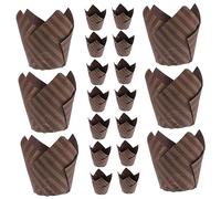 Ipetboom 250pcs Cup Cake Cases for Baking Tulip Cupcake Liners Made of Oil-Proof Paper with Good Toughness and Simple Appearance Design, for Weddings and Bakeries