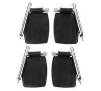 Ipetboom 2Pair Wheelchair Footrest Replacement: Footrest for Wheelchairs and Transport Chair - Universal Swing-Away Footplates and Heel Loops