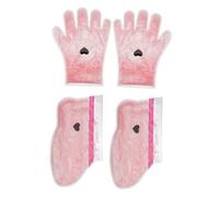 Ipetboom 2pairs Grooming Glove Hand Foot Care Kit Spa Paraffin Wax Foot Mask Socks Moisturiser for Healthy Hands and