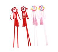 Ipetboom 2pairs Love Flower Hairpin Dangle Tassel Hair Clip for Women Girls Floral Hair Accessories Elegant Hairpin Heart Shape