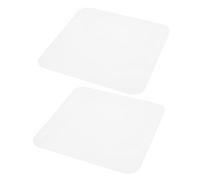 Ipetboom 2pcs 22.5cm Square Acrylic Ceiling Light Diffuser Covers with Rounded Corners, Anti-Glare Lamp Shade Panels for Office, Classroom, and Home Recessed Lighting