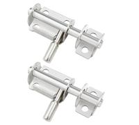 Ipetboom 2Pcs 304 Stainless Steel Door Safety Latch Slide Bolt Anti-Theft Lock Thickened Double-Headed Bolt for Home Window Gate Security