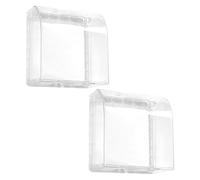 Ipetboom 2pcs 86 Type Waterproof Socket Plate Guard Receptacle Protective Cover for Indoor Electrical Outlet Panel Box Home Use