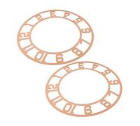 Ipetboom 2pcs Acrylic Mirror Clock Faces for DIY Crafts Scratch Resistant Round Dial Panels with Arabic Numerals Sturdy Lightweight Resin Art Accessories for Living and Hotel Decor