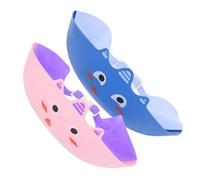 Ipetboom 2pcs Adjustable Cute Cartoon Animal Hair Washing Visor Hat for Boys and Girls Blue Dinosaur Pink Dinosaur Bath Shower Cap for Toddlers