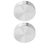 Ipetboom 2pcs Aluminum Alloy Table Turntable Bearings Rotatable Swivel Base Accessories for Cake Baking and Glass Dining Table Φ38×h12mm