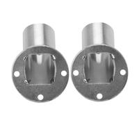 Ipetboom 2pcs Angled Closet Rod Brackets with Fixed Seat Pole Holders for Wardrobes Bathrooms Balconies Prevent Falling Off Easy Installation