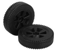 Ipetboom 2pcs Barbecue Stove Wheels Grill Replacement Wheels Black Hdpe Smooth Mobility Performance for Patio Cooking