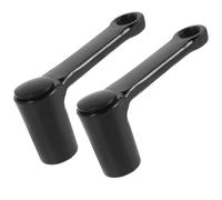 Ipetboom 2pcs Black Metal Bicycle Crank Arm Pedal Foot Lever Replacement
