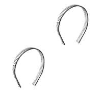 Ipetboom 2pcs Black Metal Teeth Comb Hairband for Women Teeth Lightweight Design for Everyday Use for Elderly Women Stylish Headband Accessory