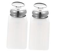 Ipetboom 2pcs Bottle Dispenser Conditioner Cooler Beer Monomer Pump Beverage Nozzle Drink Liquor Coffee Syrup Pump Alcohol Nail Polish Remover Pump Syrup Lid Two Refillable White re-usable