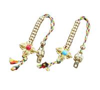 Ipetboom 2pcs Brass Buddha Bead Counters for Meditation and Chanting, Handheld Tibetan Buddhist Counters, Practical DIY Accessories for Mindfulness and Spiritual Practice