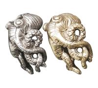 Ipetboom 2Pcs Brass Octopus Keychain Pendants Vintage Antique Style Key Ring Charms Decorative Bag Hanging Ornaments for Men and Women