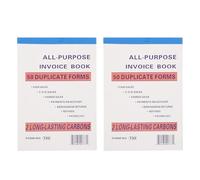 Ipetboom 2pcs Business Invoice Receipt Book - Comprehensive Purchase Order Book Tracking Pad Efficient Record Keeping for Small Business Invoice Order Management