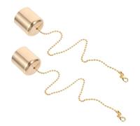 Ipetboom 2pcs Candle Snuffer Caps Small Candle Extinguisher Heat-resistant Brass Design Lengthen Life for Home Décor