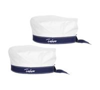 Ipetboom 2pcs Captain's Hat - Nautical Yacht Cap Navy Costume Adult Sailor Cosplay Costume Accessory White